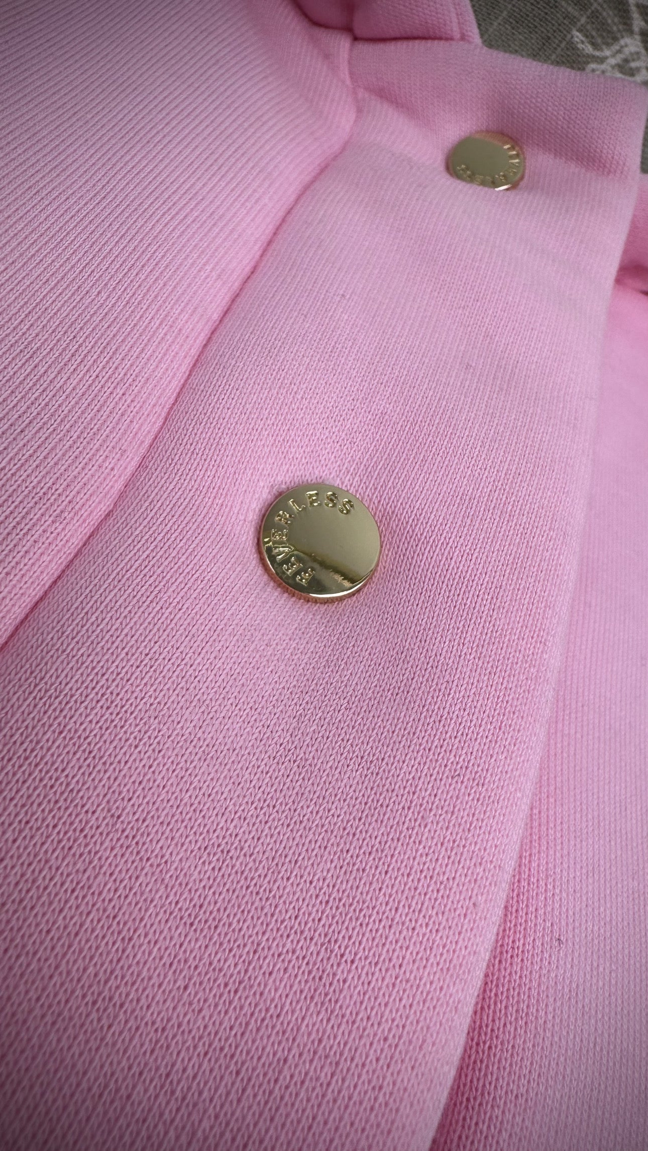 Hanorac " Blush" SNAP cu capse și Satin pe interior BABY PINK Hanorac " Blush" SNAP cu capse și Satin pe interior BABY PINK