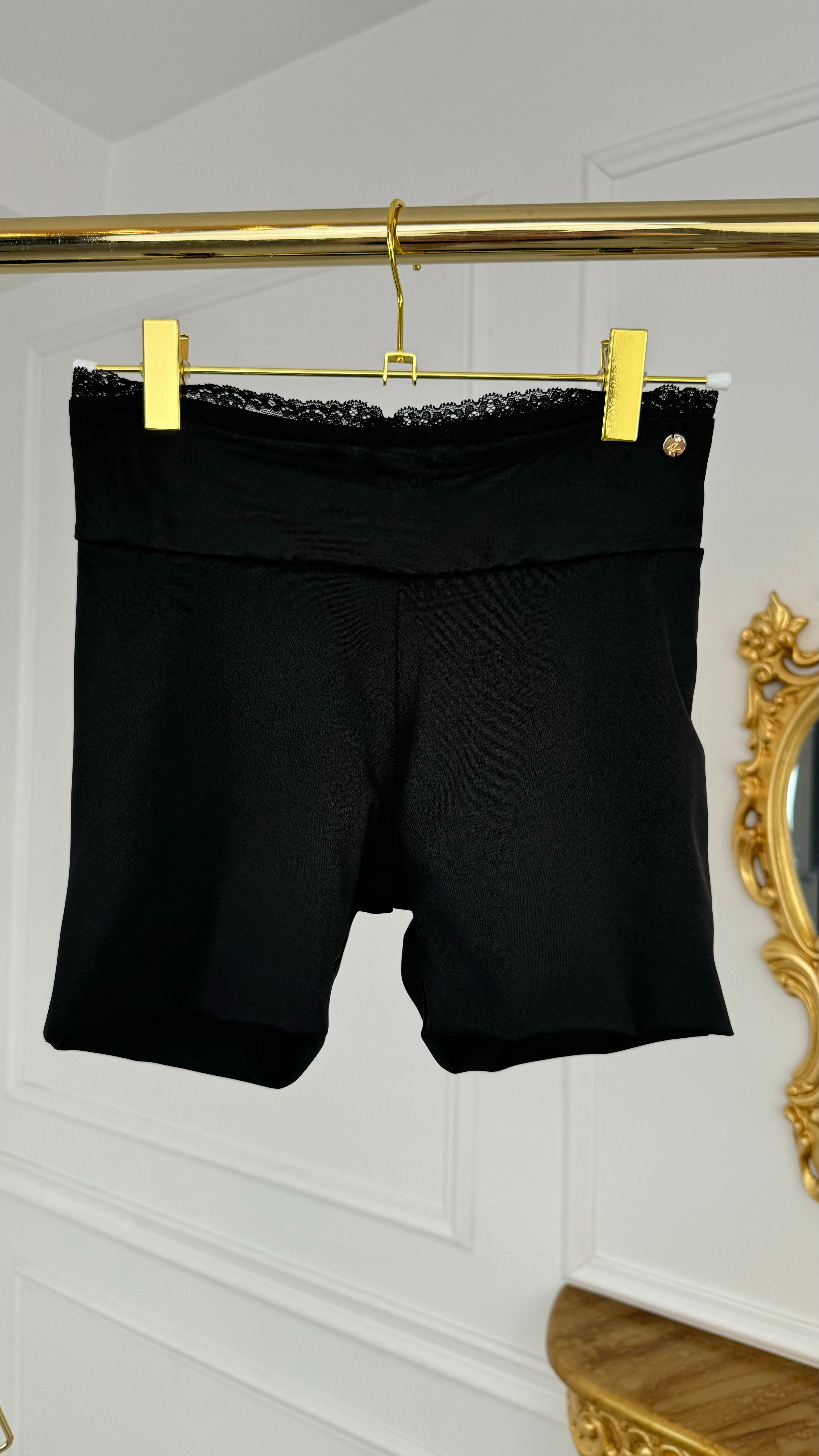 Pantaloni dublați scurti modelatori " HERA "elastici Negru Pantaloni dublați scurti modelatori " HERA "elastici Negru