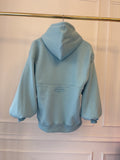 Sudadera con capucha y espalda sin cortes "Blush" con mangas acampanadas -5 VARIACIONES DE COLORES Sudadera con capucha y espalda sin cortes "Blush" con mangas acampanadas -5 VARIACIONES DE COLORES