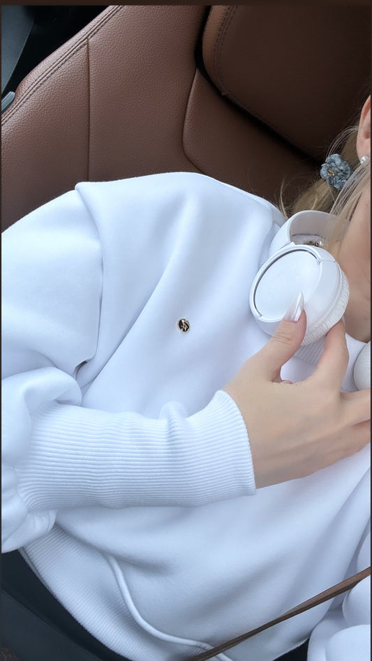 Blouse "Blush" Cropped WHITE