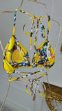 Sutien de baie triunghi "Amalfi " LEMONS cupe detașabile Sutien de baie triunghi "Amalfi " LEMONS cupe detașabile