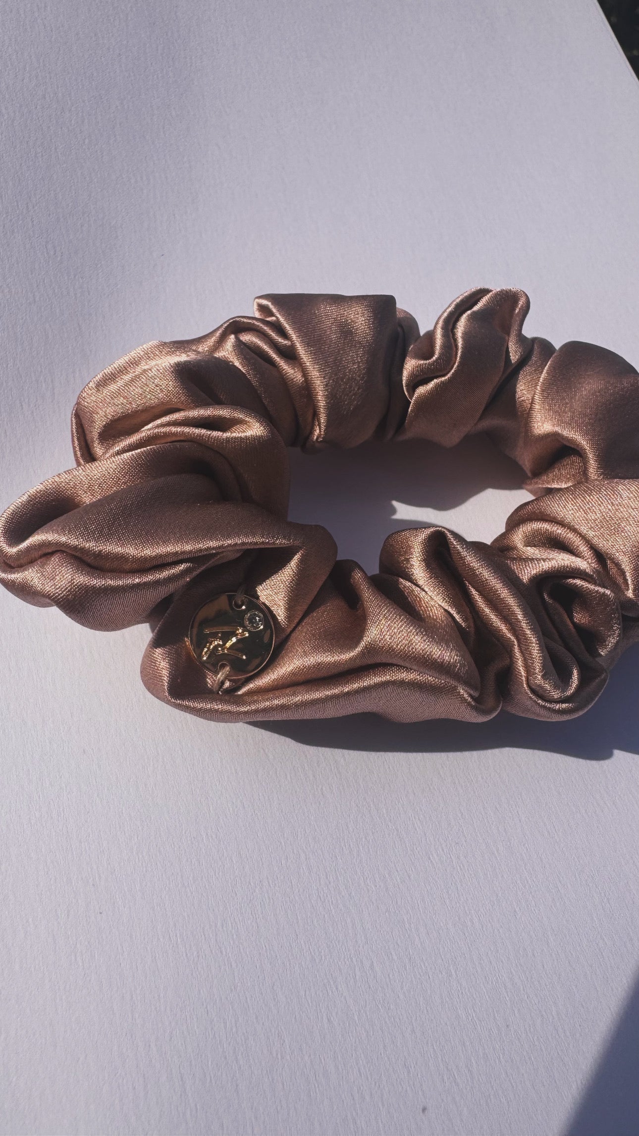 1 Medium Mulberry Natural Silk Scrunchie 1 Medium Mulberry Natural Silk Scrunchie