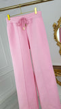 2-Piece Set 'Blush' Open-Back Hoodie + Straight Pants - BABY PINK 2-Piece Set 'Blush' Open-Back Hoodie + Straight Pants - BABY PINK
