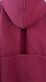Set de 2 Piezas Sudadera "Blush" con Espalda Descubierta + Pantalones Rectos BURDEOS Set de 2 Piezas Sudadera "Blush" con Espalda Descubierta + Pantalones Rectos BURDEOS