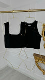 Bustier elástico "HERA" con encaje NEGRO Bustier elástico "HERA" con encaje NEGRO