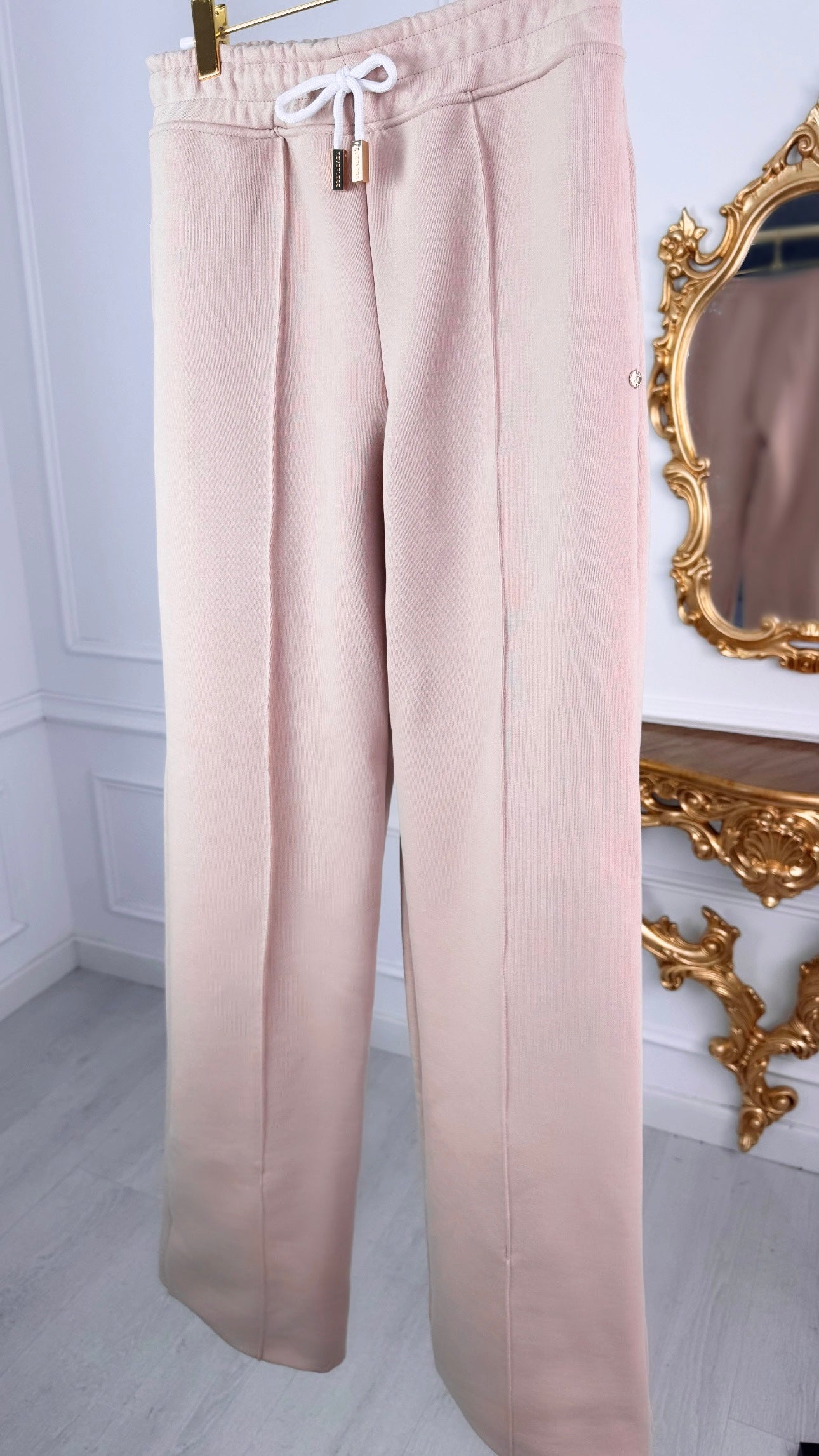 Pantalones "ERIA 500" de Algodón Rectos y Anchos BEIGE Pantalones "ERIA 500" de Algodón Rectos y Anchos BEIGE