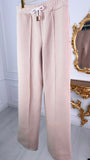 Pantalones "ERIA 500" de Algodón Rectos y Anchos BEIGE Pantalones "ERIA 500" de Algodón Rectos y Anchos BEIGE