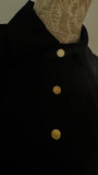 "Softie" T-Shirt with Collar and Snaps – Long – BLACK "Softie" T-Shirt with Collar and Snaps – Long – BLACK