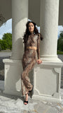 Top " Arista " elástico Animal Print Top " Arista " elástico Animal Print