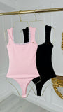 Shaping Elastic Bodysuit "Hera" with Lace - Black Shaping Elastic Bodysuit "Hera" with Lace - Black