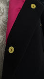Hoodie 'Blush Snap' with Snaps and Satin Interior - BLACK Hoodie 'Blush Snap' with Snaps and Satin Interior - BLACK