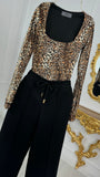 Body elastic modelator "Hera" cu mânecă lungă LEOPARD-PRINT Body elastic modelator "Hera" cu mânecă lungă LEOPARD-PRINT