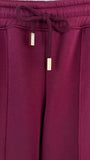 Pants "BLUSH" Brushed Wide Leg Straight BURGUNDY. Pants "BLUSH" Brushed Wide Leg Straight BURGUNDY.