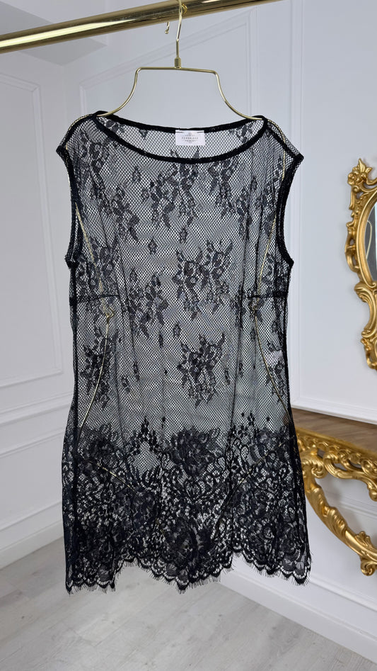 Black Lace Blouse