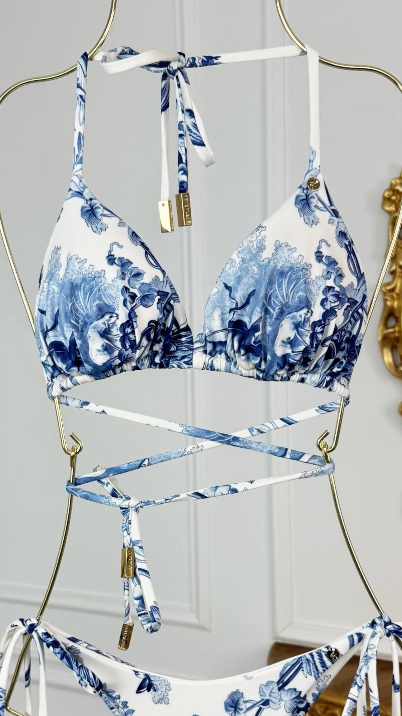 Triangle Bikini "Lovely Ink" with Detachable Cups Triangle Bikini "Lovely Ink" with Detachable Cups
