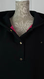 Hoodie 'Blush Snap' with Snaps and Satin Interior - BLACK Hoodie 'Blush Snap' with Snaps and Satin Interior - BLACK