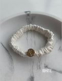5 Small Natural Silk Elastics - 1 cm 5 Small Natural Silk Elastics - 1 cm