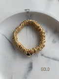 5 Small Natural Silk Elastics - 1 cm 5 Small Natural Silk Elastics - 1 cm