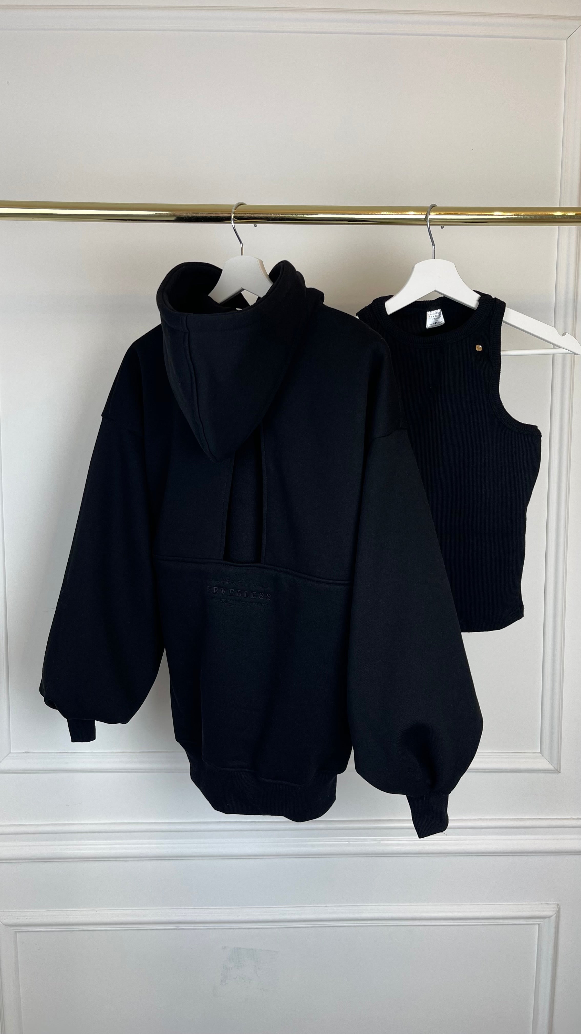 SET 3 Pieces "Blush" Backless Sweatshirt + Pants + Top - 5 Color Variations SET 3 Pieces "Blush" Backless Sweatshirt + Pants + Top - 5 Color Variations
