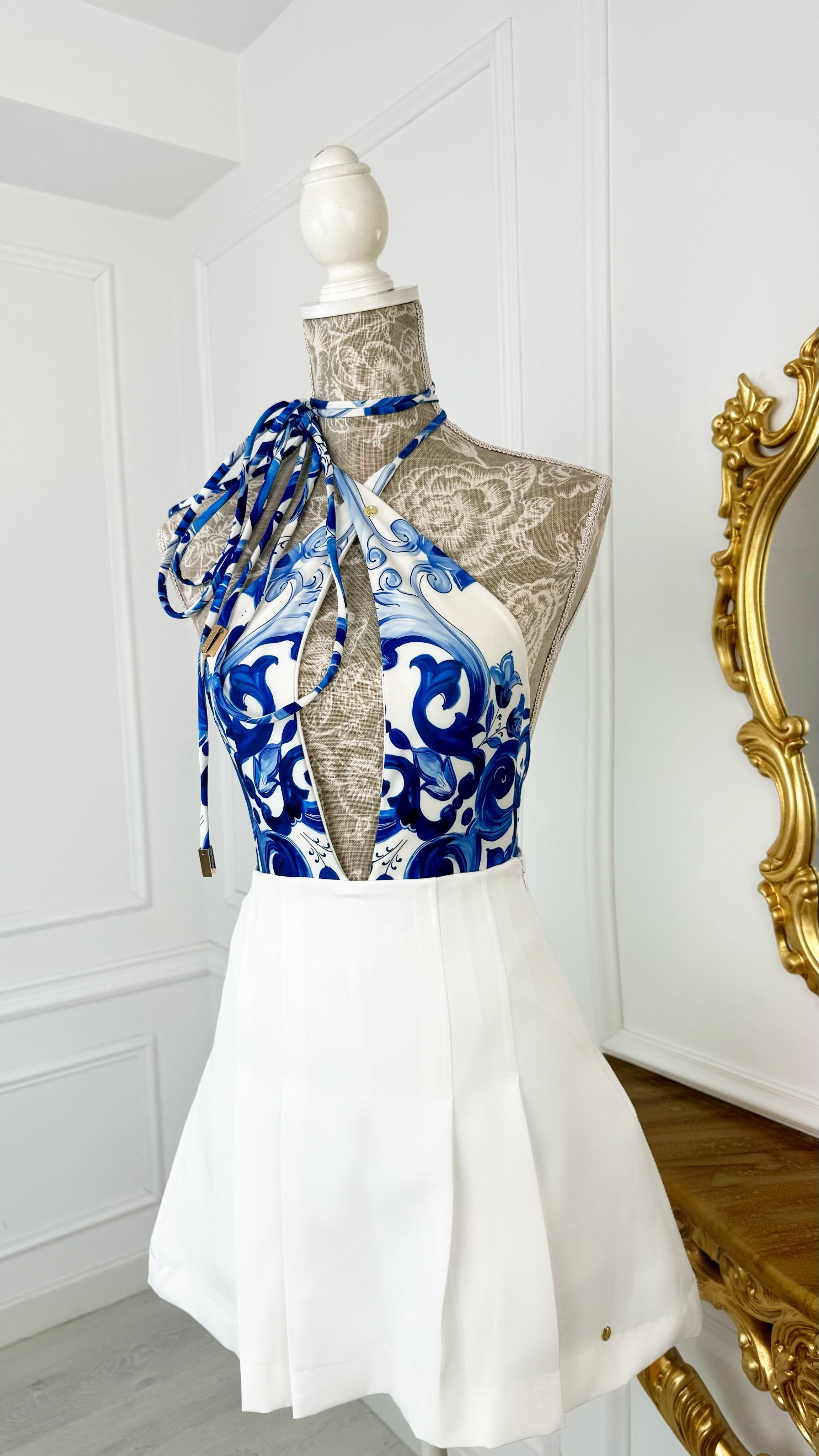 Fustă scurtă Tennis cu pantalon ascuns -  ALB Fustă scurtă Tennis cu pantalon ascuns -  ALB