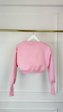 Blouse ERIA 330 with Satin Lining Cropped – BABY PINK Blouse ERIA 330 with Satin Lining Cropped – BABY PINK