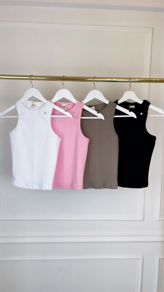 TOP Rib "Blush" - Mocha Mousse