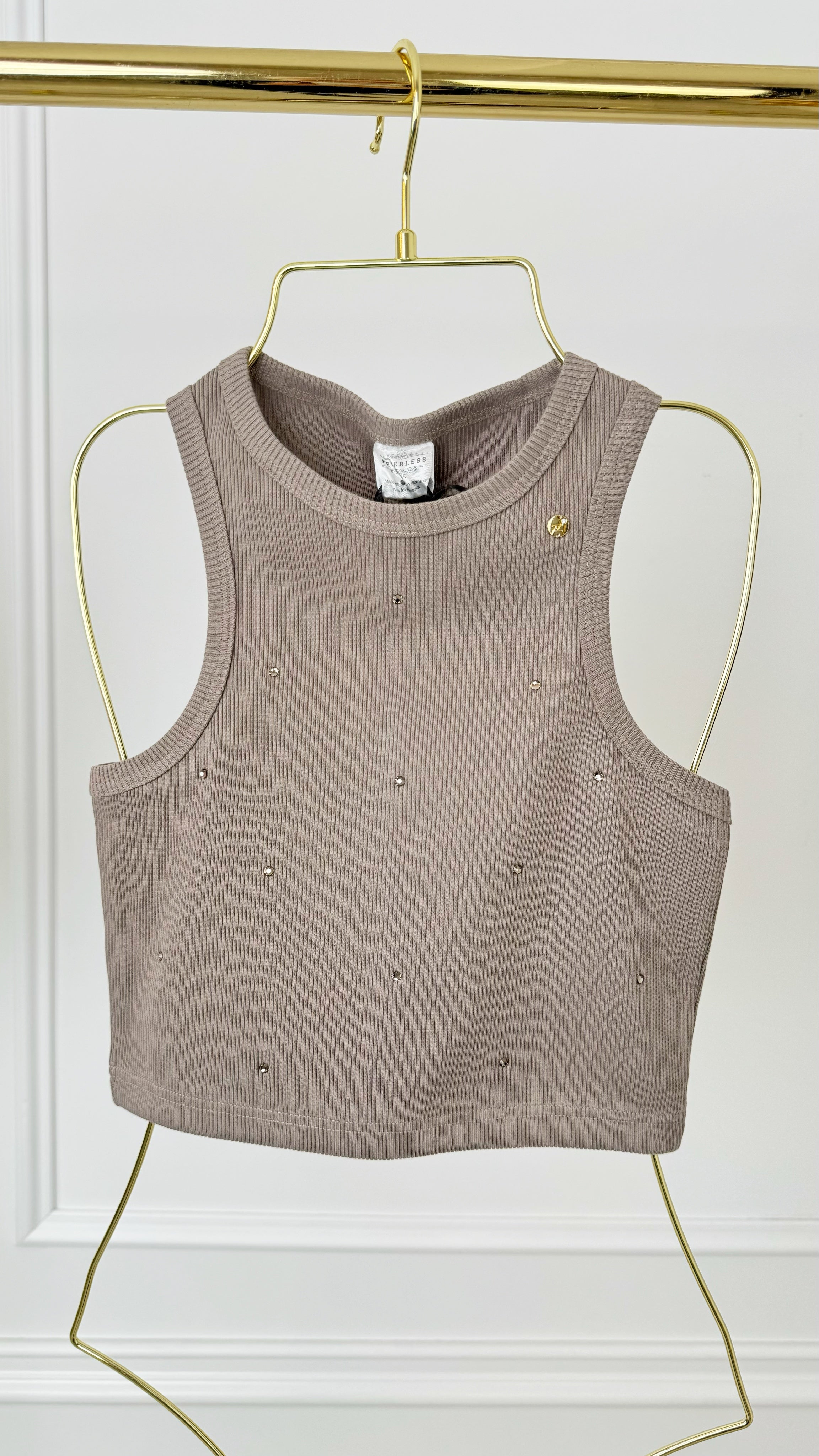 BUSTIERĂ cu CRISTALE Rib "Blush" - 4 Variații de Culori BUSTIERĂ cu CRISTALE Rib "Blush" - 4 Variații de Culori