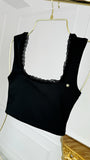 Bustier elástico "HERA" con encaje NEGRO Bustier elástico "HERA" con encaje NEGRO