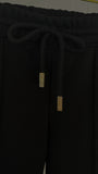 Set 3 Pieces "Blush" Hoodie with OPEN BACK + Straight Pants + Top - BLACK Set 3 Pieces "Blush" Hoodie with OPEN BACK + Straight Pants + Top - BLACK