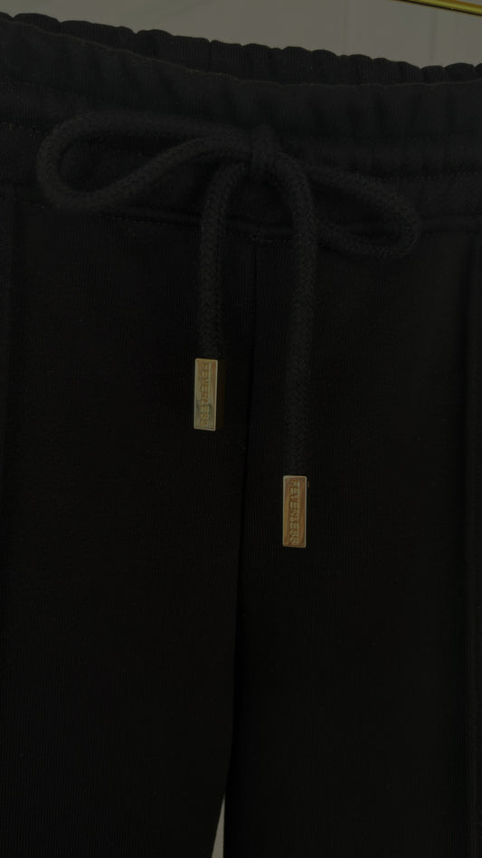 Kalhoty "ERIA 500" Bavlna Rovné Volné ČERNÉ