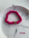 5 Small Natural Silk Elastics - 1 cm 5 Small Natural Silk Elastics - 1 cm