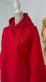 Set de 2 Piezas Sudadera "Blush" con Espalda Descubierta + Pantalones Tapered ROJO Set de 2 Piezas Sudadera "Blush" con Espalda Descubierta + Pantalones Tapered ROJO