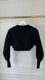 Bluză ERIA 330 cu Satin la interior Cropped NEGRU Bluză ERIA 330 cu Satin la interior Cropped NEGRU