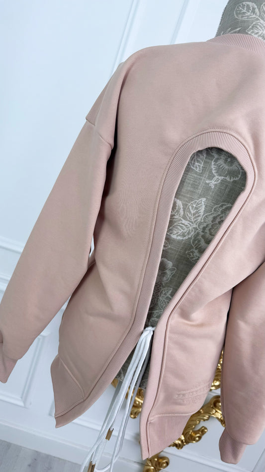 Halterový top "Eria 500" BÉŽOVÝ