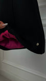 Set 2 Piese Hanorac " Blush " Spate Gol + Pantaloni Drepți NEGRU Set 2 Piese Hanorac " Blush " Spate Gol + Pantaloni Drepți NEGRU