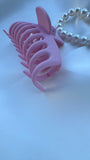 Hair Clip Velvet Texture Pink Hair Clip Velvet Texture Pink