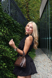 Short "Baby Doll" Non-Crease Taffeta Dress BLACK Short "Baby Doll" Non-Crease Taffeta Dress BLACK