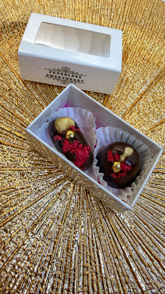 Cutie - 2 Praline Ciocolată Belgianǎ