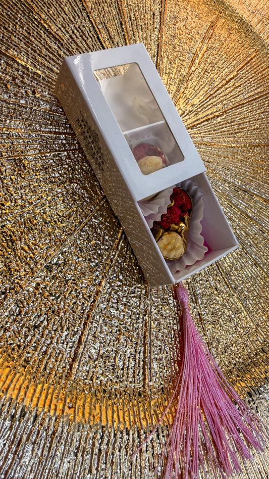 Cutie - 2 Praline Ciocolată Belgianǎ Gold