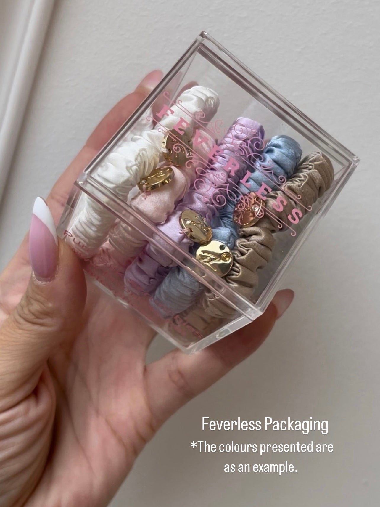 5 Small Natural Silk Elastics - 1 cm 5 Small Natural Silk Elastics - 1 cm