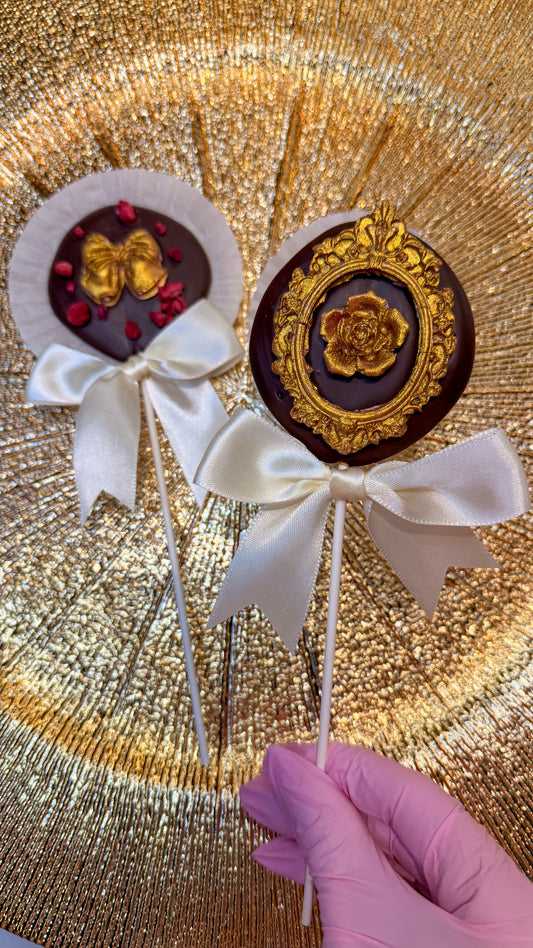 Cutie 6/10 bucăți Lollipop din Ciocolată Belgiană