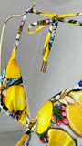 Sutien de baie triunghi "Amalfi " LEMONS cupe detașabile Sutien de baie triunghi "Amalfi " LEMONS cupe detașabile
