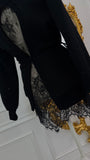 "Eria 500" CRYSTALS Backless Black Blouse "Eria 500" CRYSTALS Backless Black Blouse