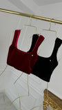 Bustier elástico "Hera" Terciopelo Bustier elástico "Hera" Terciopelo