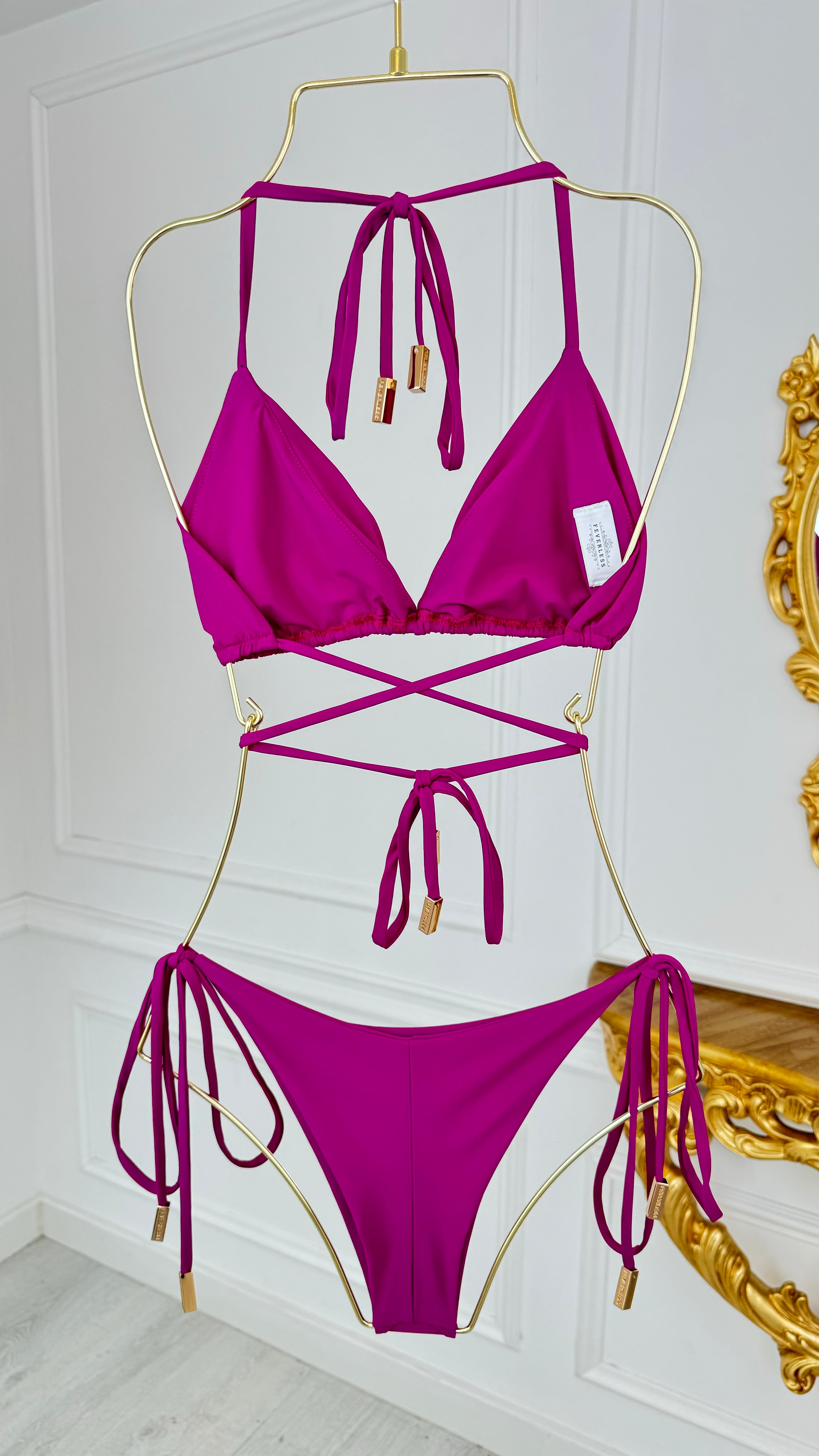 Triangle bathing bra "ORHIDEEA" removable cups Triangle bathing bra "ORHIDEEA" removable cups
