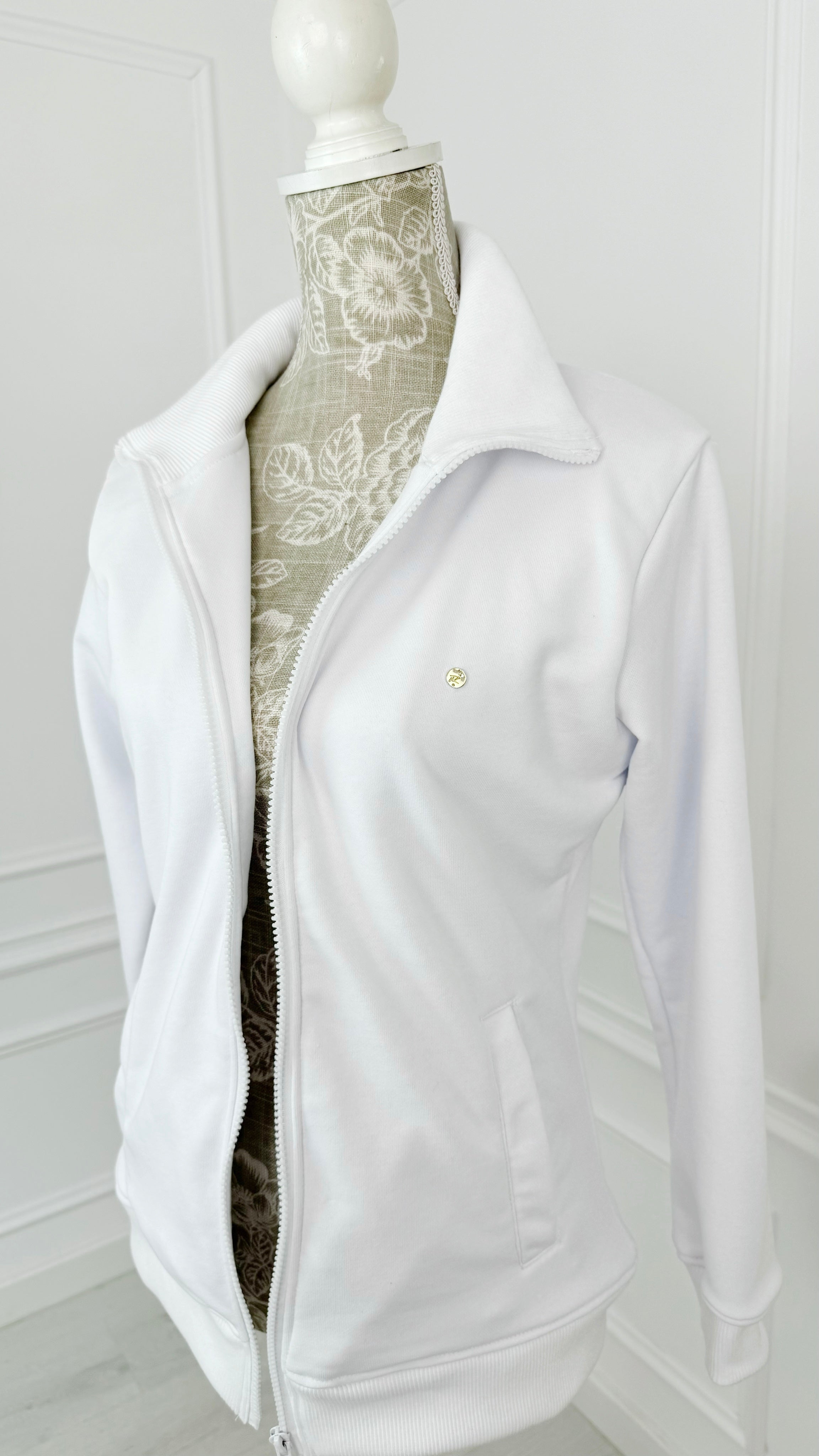 Blusa "Eria 330" con Cremallera BLANCA Blusa "Eria 330" con Cremallera BLANCA