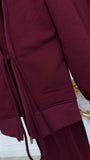 "Eria 500" top with an open back BURGUNDY "Eria 500" top with an open back BURGUNDY