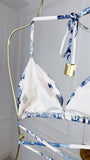 Triangle Bikini "Lovely Ink" with Detachable Cups Triangle Bikini "Lovely Ink" with Detachable Cups