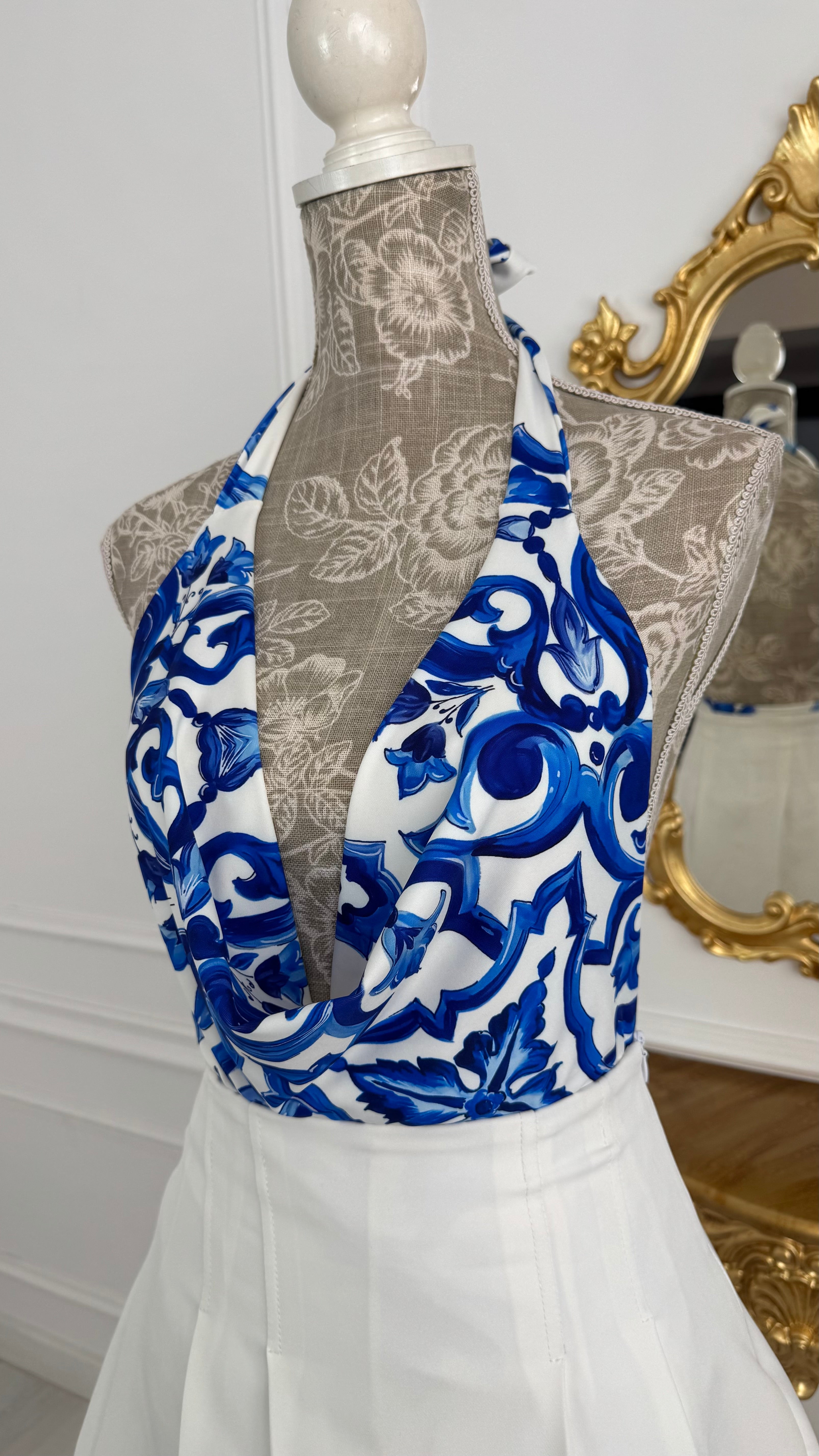 Top elastic cu decolteu Drapat " Laila " Majolica Top elastic cu decolteu Drapat " Laila " Majolica