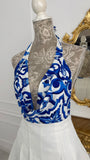 Top elastic cu decolteu Drapat " Laila " Majolica Top elastic cu decolteu Drapat " Laila " Majolica